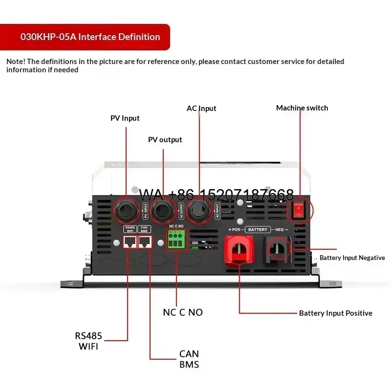 Hybrid Solar Inverter 5.5Kw Mppt 48V - Wmwmnu for Hybrid Single Phase Pure